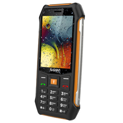 Телефон Sigma X-Style 323 Rain Black-Orange UA UCRF Телефон Sigma X-Style 323 Rain Black-Orange UA UCRF