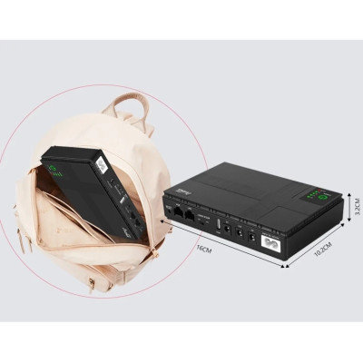 ДБЖ для роутера Andes DC1018P 18W 8800mAh ДБЖ для роутера Andes DC1018P 18W 8800mAh