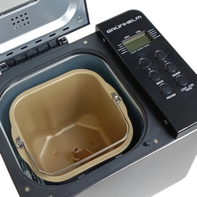 Хлібопічка Grunhelm GBM750 Stainless steel/black UA