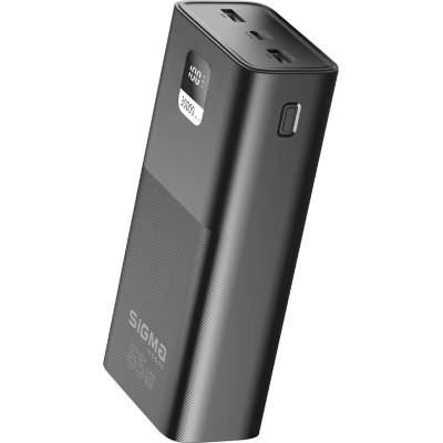 Power Bank Sigma X-power SI30A6QLX 30000mAh PD 65W black UA Power Bank Sigma X-power SI30A6QLX 30000mAh PD 65W black UA