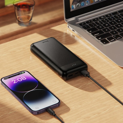 Power Bank Hoco J153A 20000mAh 2USB-A/USB-C black LED UA