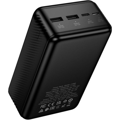 Power Bank Hoco J165B 30000mAh 10W 2USB-A/USB-C black LED UA