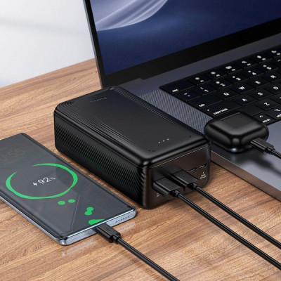 Power Bank Hoco J165B 30000mAh 10W 2USB-A/USB-C black LED UA