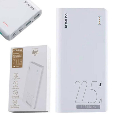Power Bank Romoss 20000mAh 22.5W Sense 6 (PPH80-611-1121H) white UA