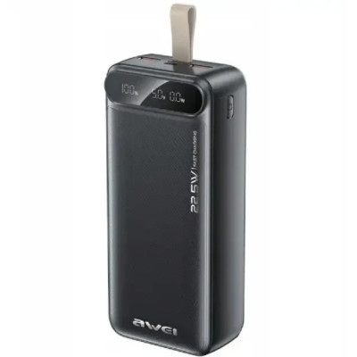 Power Bank Awei PA-12 30000mAh PD 22.5W LED Black UA