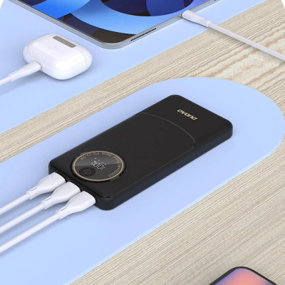 Power Bank Dudao K12 10000mAh 22.5W PD+QC LED Black UA Power Bank Dudao K12 10000mAh 22.5W PD+QC LED Black UA