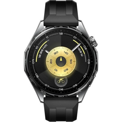 Smart Watch Huawei GT 6 46mm (55020FUF/55020FTX) Black (Fluoroelastomer Strap) EU