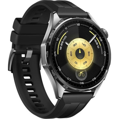Smart Watch Huawei GT 6 46mm (55020FUF/55020FTX) Black (Fluoroelastomer Strap) EU