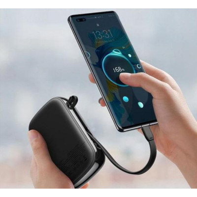 Power Bank Baseus Qpow Digital Display 10000mAh 15W with Lightning Cable (PPQD050101) Black EU Power Bank Baseus Qpow Digital Display 10000mAh 15W with Lightning Cable (PPQD050101) Black EU