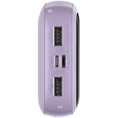 Power Bank Baseus Qpow Digital Display 10000mAh 15W with Lightning Cable (PPQD050105) Purple EU