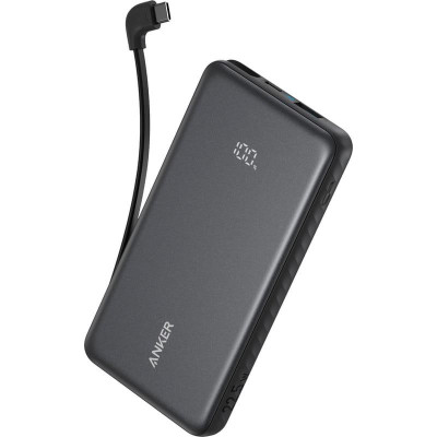 Power Bank Anker 10000mAh 22.5W PD Built-In USB-C Cables Black (A110DH11) UA Power Bank Anker 10000mAh 22.5W PD Built-In USB-C Cables Black (A110DH11) UA