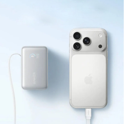 Power Bank Anker Nano 10000mAh 45W Built-In USB-C Cables White (A1638H21) UA