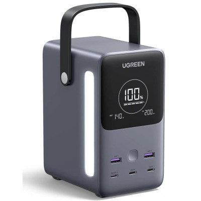Power Bank Ugreen Nexode PB770 48000mAh 300W Gray (25286) (ліхтар) UA