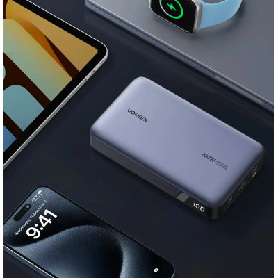 Power Bank Ugreen PB720 20000mah 100W LED Gray (25188) UA