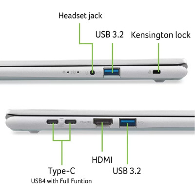 Ноутбук ACER Aspire Go 16 AG16-71P-59DR (NX.JTHEU.002) UA UCRF Ноутбук ACER Aspire Go 16 AG16-71P-59DR (NX.JTHEU.002) UA UCRF