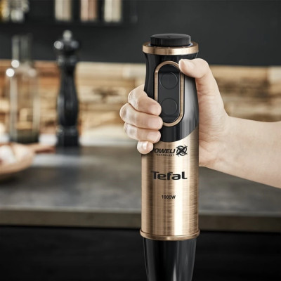 Блендер занурень Tefal Quickchef HB656G10 Black/Gold UA