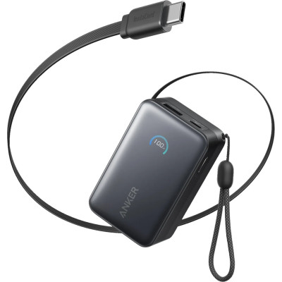 Power Bank Anker Nano 10000mAh 45W Built-In USB-C Cables Black (A1638H11) UA Power Bank Anker Nano 10000mAh 45W Built-In USB-C Cables Black (A1638H11) UA