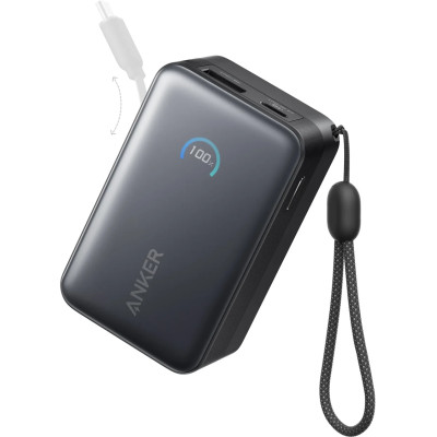 Power Bank Anker Nano 10000mAh 45W Built-In USB-C Cables Black (A1638H11) UA Power Bank Anker Nano 10000mAh 45W Built-In USB-C Cables Black (A1638H11) UA