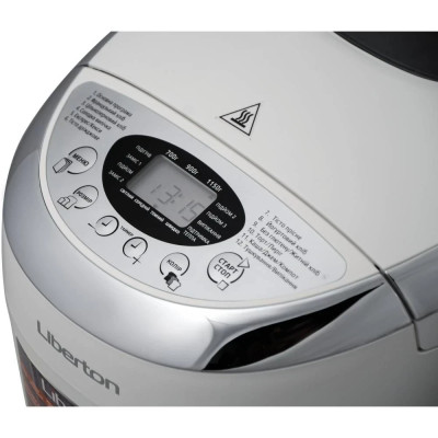 Хлібопічка Liberton LBM-6305 White/silver UA Хлібопічка Liberton LBM-6305 White/silver UA