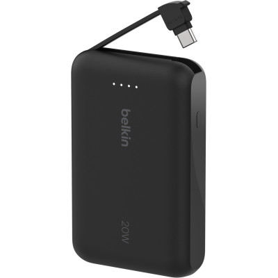 Power Bank Belkin 10000mAh 20W USB-C cable (BPB021HQBK) black UA Power Bank Belkin 10000mAh 20W USB-C cable (BPB021HQBK) black UA