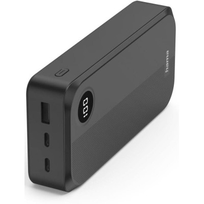 Power Bank Hama 20000mAh 15W 2USB-C/USB-A LED Black (00201755) UA