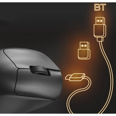 Bluetooth миша GamePro Genesis Avenger Wireless/Bluetooth/USB Black (GM096B) UA