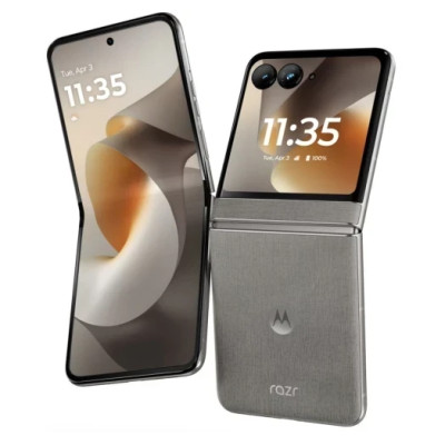 Смартфон Motorola Razr 70 8/256Gb Hematite (Stone grey) (PBB60052UA) (No Adapter) UA UCRF
