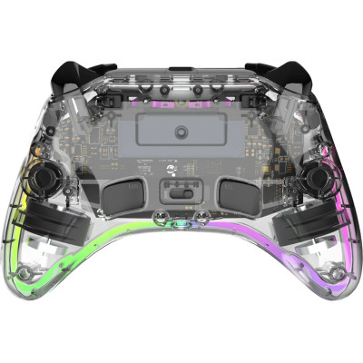 Геймпад GamePro GPX13T 2.4G/BT 5.1/USB/PC/iOS/Android RGB Transparent (GPX13T) UA