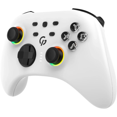 Геймпад GamePro GPX13W 2.4G/BT 5.1/USB/PC/iOS/Android RGB White (GPX13W) UA Геймпад GamePro GPX13W 2.4G/BT 5.1/USB/PC/iOS/Android RGB White (GPX13W) UA