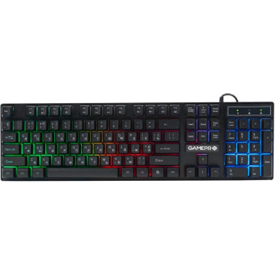 Клавіатура USB GamePro GK296 RGB Black (GK296) UA