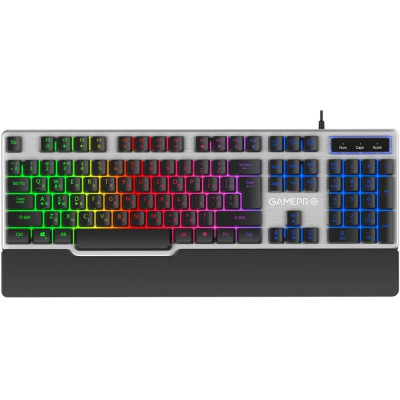 Клавіатура USB GamePro GK599 Stinger RGB Grey (GK599) UA