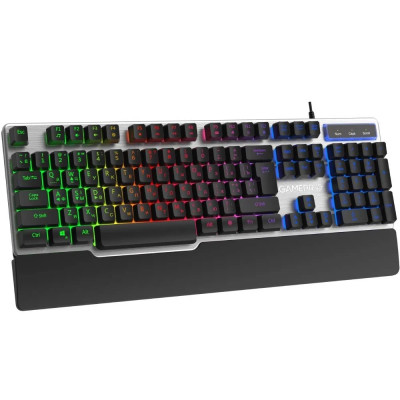 Клавіатура USB GamePro GK599 Stinger RGB Grey (GK599) UA