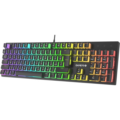 Клавіатура USB GamePro MK85R Red Switch RGB Black (MK85R) UA