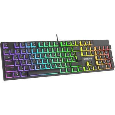 Клавіатура USB GamePro MK85R Red Switch RGB Black (MK85R) UA