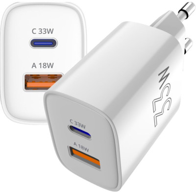 МЗП Sigma X-power блочок 33W USB-A/USB-C QC3.0 GaN PS33-01 white UA