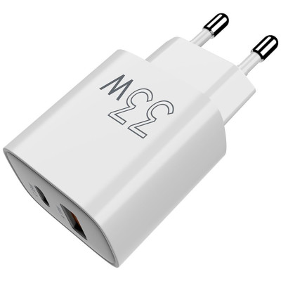 МЗП Sigma X-power блочок 33W USB-A/USB-C QC3.0 GaN PS33-01 white UA