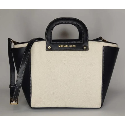 Сумка Michael Kors Clara Small Cotton Tote Bag Black (35T0GVVT5C)