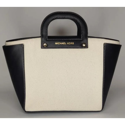 Сумка Michael Kors Clara Small Cotton Tote Bag Black (35T0GVVT5C) Сумка Michael Kors Clara Small Cotton Tote Bag Black (35T0GVVT5C)