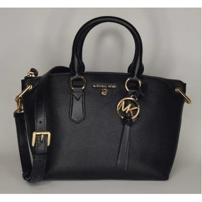 Сумка Michael Kors Elson Small Pebbled Leather Satchel Black (30F0G1ES5L) Сумка Michael Kors Elson Small Pebbled Leather Satchel Black (30F0G1ES5L)
