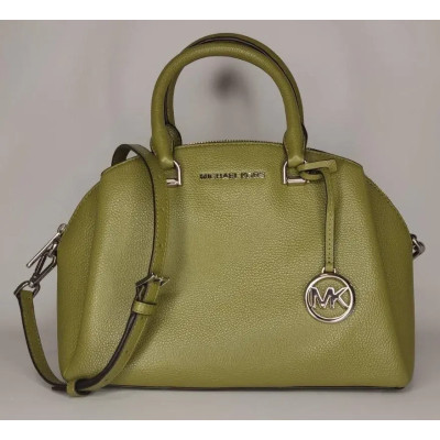 Сумка Michael Kors Maxine Medium Pebbled Leather Dome Satchel Oregano (30S1SUZS2L)