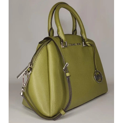 Сумка Michael Kors Maxine Medium Pebbled Leather Dome Satchel Oregano (30S1SUZS2L)