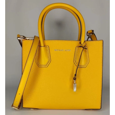 Сумка Michael Kors Mercer Medium Saffiano Leather Accordion Crossbody Bag Sun (30S0GM9M6L)