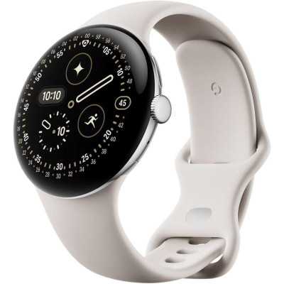 Smart Watch Google Pixel Watch 4 41mm Wi-Fi Polished Silver Aluminum case/Porcelain Active Band JP