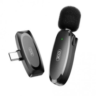 Мікрофон петличний XO MKF08A Type C black UA