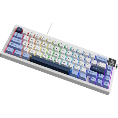 Клавіатура USB Ajazz AK650 Sea Salt switches Blue/White/Blue (AK650-SS-BWB) UA Клавіатура USB Ajazz AK650 Sea Salt switches Blue/White/Blue (AK650-SS-BWB) UA