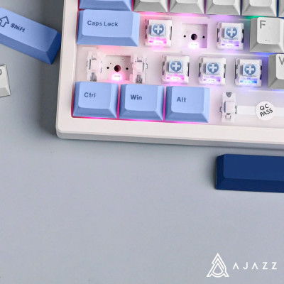 Клавіатура USB Ajazz AK650 Sea Salt switches Blue/White/Blue (AK650-SS-BWB) UA Клавіатура USB Ajazz AK650 Sea Salt switches Blue/White/Blue (AK650-SS-BWB) UA