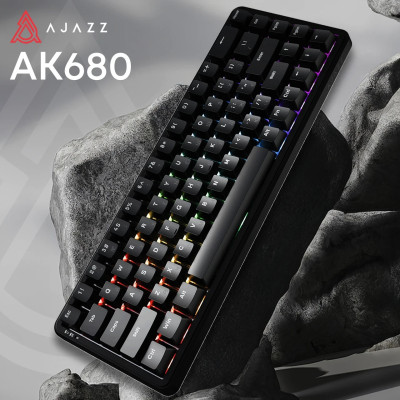 Клавіатура USB Ajazz AK680 MAX Magnetic Switch RGB Black (AK680-WM-B-A) UA