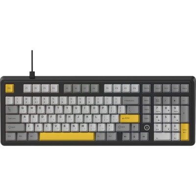 Клавіатура USB Ajazz AK980 MAX Magnetic switches Black/Grey/Yellow (AK980-MAX-M-BGY) UA