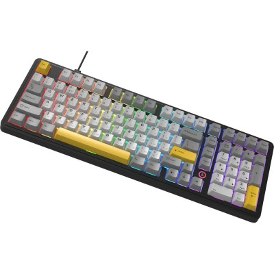 Клавіатура USB Ajazz AK980 MAX Magnetic switches Black/Grey/Yellow (AK980-MAX-M-BGY) UA Клавіатура USB Ajazz AK980 MAX Magnetic switches Black/Grey/Yellow (AK980-MAX-M-BGY) UA