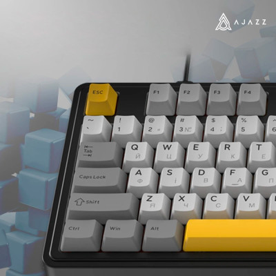Клавіатура USB Ajazz AK980 MAX Magnetic switches Black/Grey/Yellow (AK980-MAX-M-BGY) UA Клавіатура USB Ajazz AK980 MAX Magnetic switches Black/Grey/Yellow (AK980-MAX-M-BGY) UA